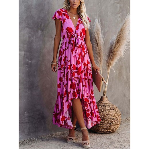 LA Angels Sukienka w kolorze jasnoróżowo-czerwonym La Angels XL okazja Limango Polska