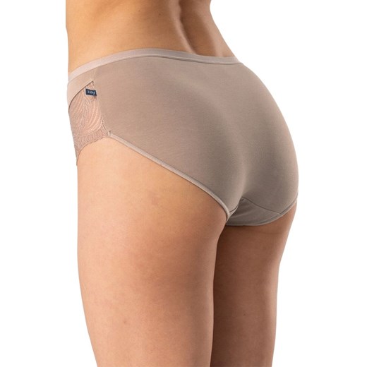 2-pack figi midi bikini z koronką cappuccino LPC 112, Kolor cappuccino, Rozmiar S, Key ze sklepu Intymna w kategorii Majtki damskie - zdjęcie 185526269