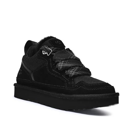 UGG Skórzane sneakersy LOWMEL | z dodatkiem wełny | shearling ze sklepu Gomez Fashion Store w kategorii Buty sportowe damskie - zdjęcie 185526316