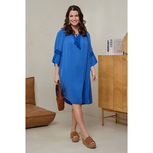 Curvy Lady Sukienka w kolorze niebieskim ze sklepu Limango Polska w kategorii Sukienki - zdjęcie 185527429