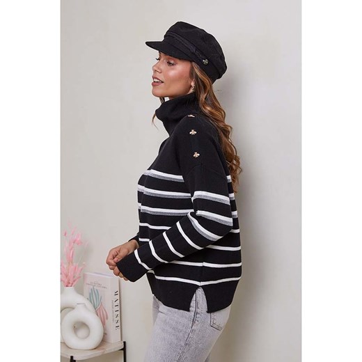 Soft Cashmere Golf w kolorze czarno-białym Soft Cashmere 38/40 okazyjna cena Limango Polska