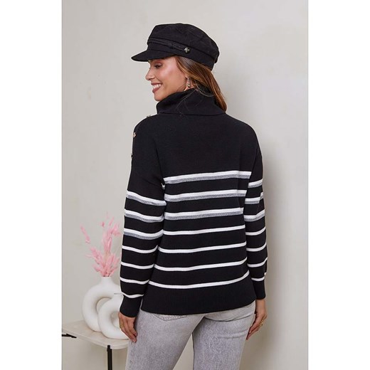 Soft Cashmere Golf w kolorze czarno-białym Soft Cashmere 38/40 okazyjna cena Limango Polska