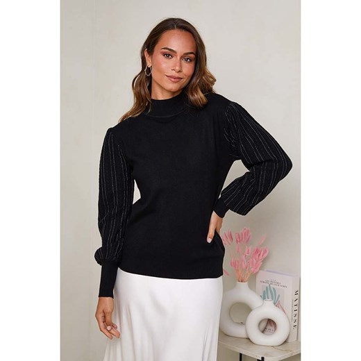 Soft Cashmere Sweter w kolorze czarnym Soft Cashmere 38/40 wyprzedaż Limango Polska