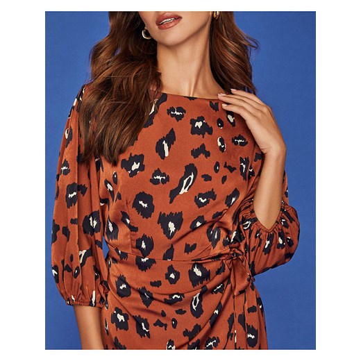 LA Angels Sukienka w kolorze jasnobrązowym La Angels L okazja Limango Polska