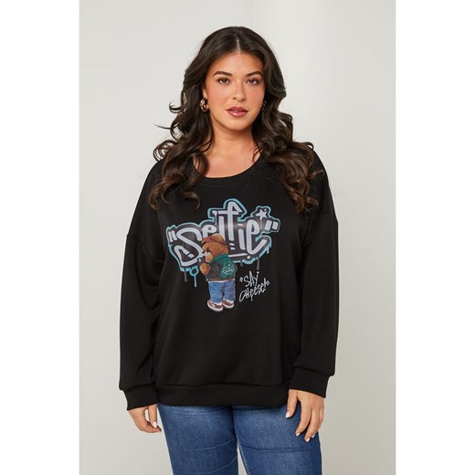 Curvy Lady Sweter w kolorze czarnym ze sklepu Limango Polska w kategorii Swetry damskie - zdjęcie 185529049