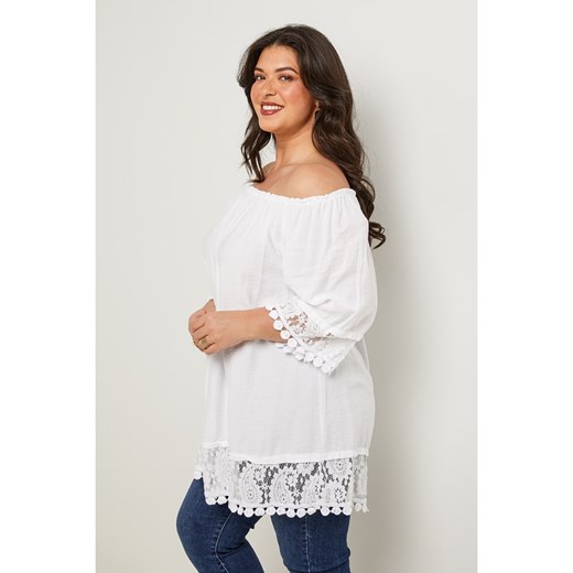Curvy Lady Bluzka w kolorze białym Curvy Lady 48/50 wyprzedaż Limango Polska