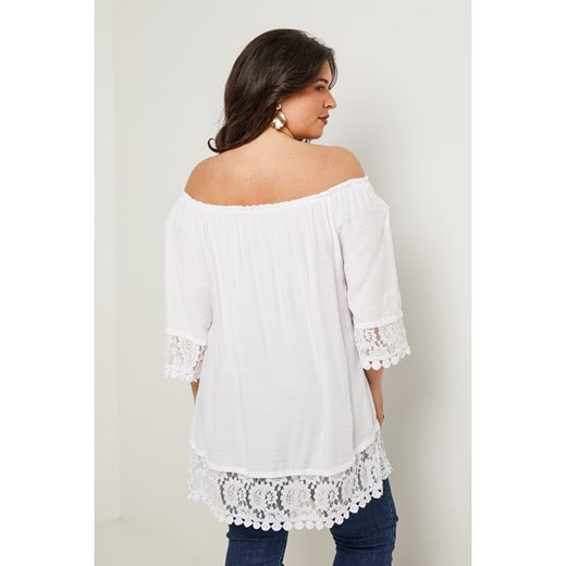 Curvy Lady Bluzka w kolorze białym Curvy Lady 44/46 okazja Limango Polska