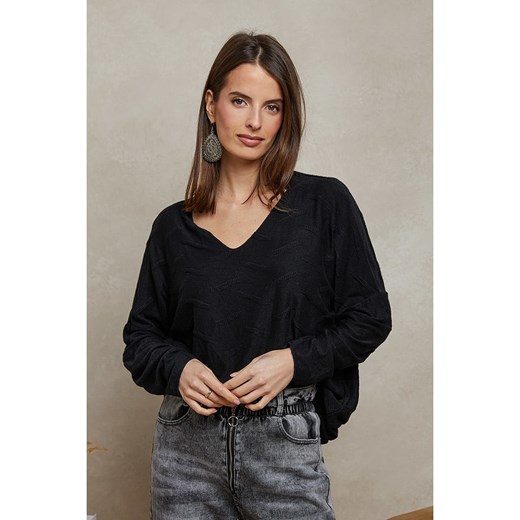 Plume Sweter &quot;Clux&quot; w kolorze czarnym ze sklepu Limango Polska w kategorii Swetry damskie - zdjęcie 185529278