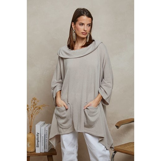 Plume Sweter &quot;Marechal&quot; w kolorze beżowym ze sklepu Limango Polska w kategorii Swetry damskie - zdjęcie 185529298