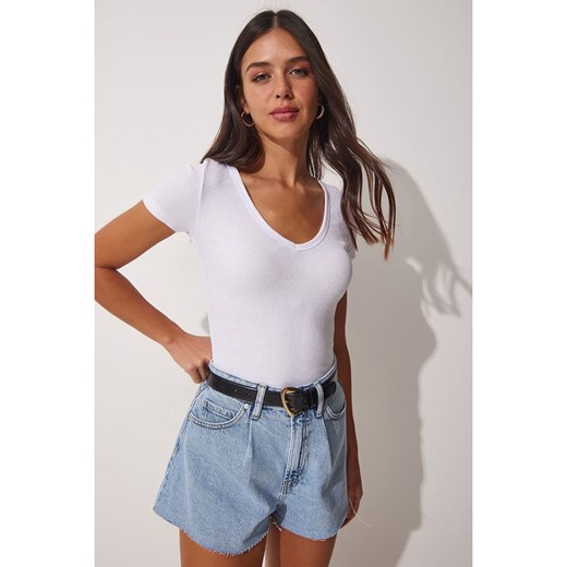 Happiness Istanbul Koszulka w kolorze białym Happiness Istanbul S/M promocyjna cena Limango Polska