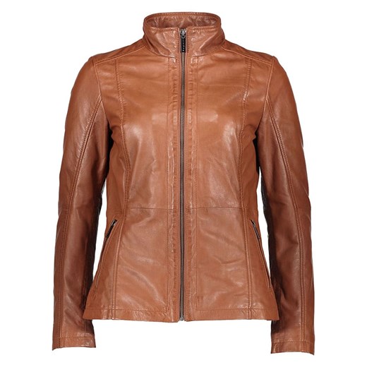 Bugatti Skórzana kurtka w kolorze jasnobrązowym ze sklepu Limango Polska w kategorii Kurtki damskie - zdjęcie 185529778