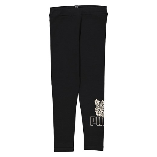 Puma Legginsy &quot;ESS+ Tropicat&quot; w kolorze czarnym ze sklepu Limango Polska w kategorii Spodnie dziewczęce - zdjęcie 185529867