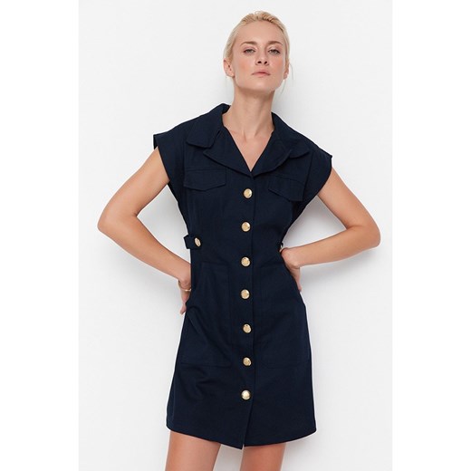 trendyol Sukienka w kolorze granatowym Trendyol 34 wyprzedaż Limango Polska