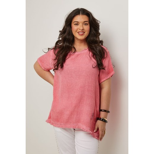 Curvy Lady Bluzka w kolorze jasnoróżowym ze sklepu Limango Polska w kategorii Bluzki damskie - zdjęcie 185530139