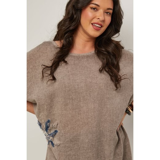 Curvy Lady Bluzka w kolorze szarobrązowym Curvy Lady 48/50 wyprzedaż Limango Polska