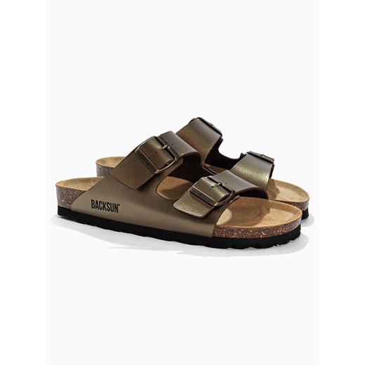 BACKSUN Klapki &quot;Bali&quot; w kolorze złotym 37 okazyjna cena Limango Polska