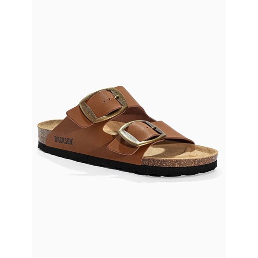 BACKSUN Klapki &quot;Londrina&quot; w kolorze jasnobrązowym 41 wyprzedaż Limango Polska