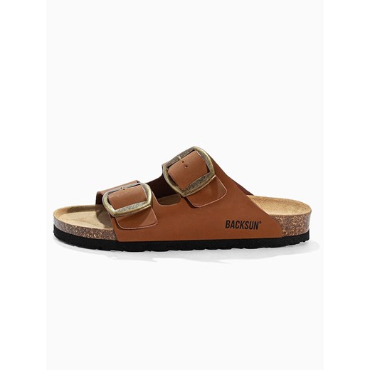 BACKSUN Klapki &quot;Londrina&quot; w kolorze jasnobrązowym 42 Limango Polska promocja