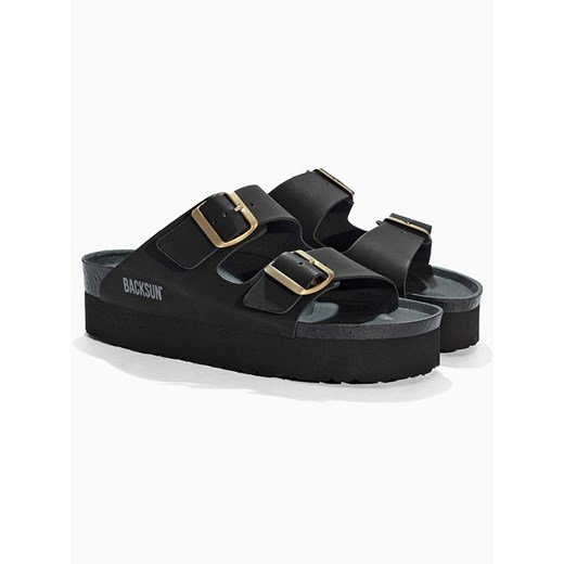 BACKSUN Klapki &quot;Maldives&quot; w kolorze czarnym ze sklepu Limango Polska w kategorii Klapki damskie - zdjęcie 185530457