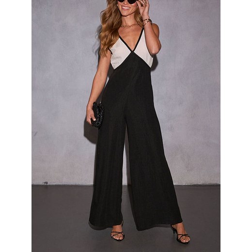 LA Angels Kombinezon w kolorze czarno-kremowym ze sklepu Limango Polska w kategorii Kombinezony damskie - zdjęcie 185530527