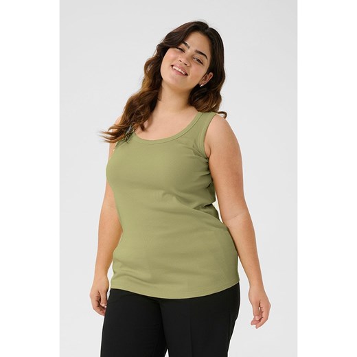 KAFFE curve Top w kolorze zielonym ze sklepu Limango Polska w kategorii Bluzki damskie - zdjęcie 185530727