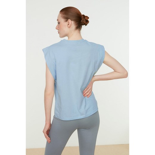 trendyol Koszulka w kolorze błękitnym Trendyol M promocja Limango Polska
