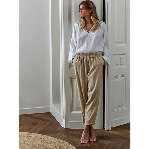 RUBY TUESDAY Spodnie &quot;Bine&quot; w kolorze beżowym ze sklepu Limango Polska w kategorii Spodnie damskie - zdjęcie 185531035