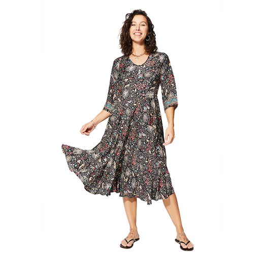 Aller Simplement Sukienka w kolorze czarno-kremowym ze sklepu Limango Polska w kategorii Sukienki - zdjęcie 185531105