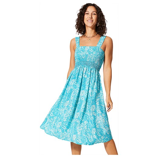 Aller Simplement Sukienka w kolorze turkusowo-białym ze sklepu Limango Polska w kategorii Sukienki - zdjęcie 185531109