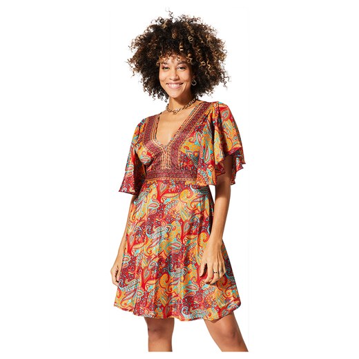 Aller Simplement Sukienka w kolorze czerwono-pomarańczowym ze sklepu Limango Polska w kategorii Sukienki - zdjęcie 185531115