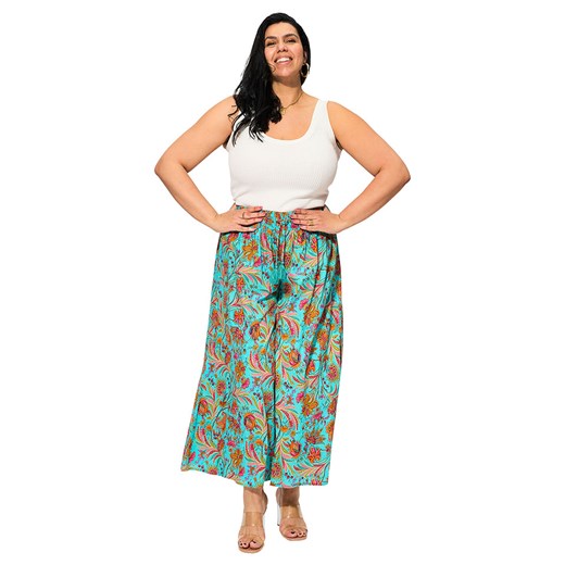 Aller Simplement Spodnie w kolorze turkusowo-pomarańczowym ze sklepu Limango Polska w kategorii Spodnie damskie - zdjęcie 185531139