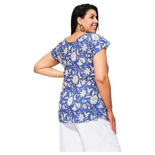 Aller Simplement Bluzka w kolorze niebiesko-białym Aller Simplement 42/44 Limango Polska wyprzedaż