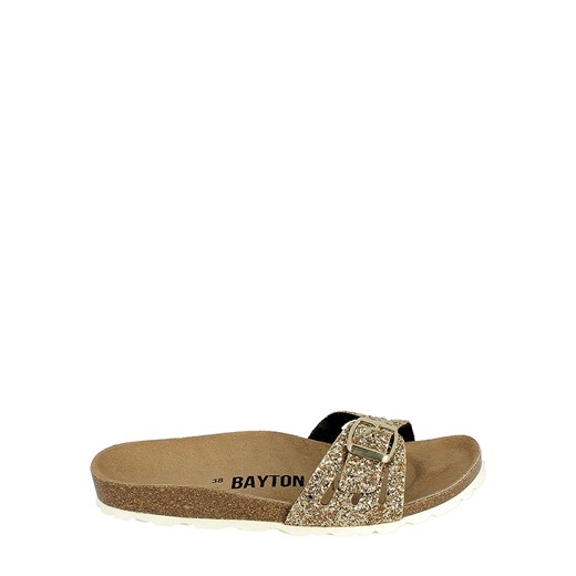 BAYTON Klapki w kolorze złotym ze sklepu Limango Polska w kategorii Klapki damskie - zdjęcie 185531478