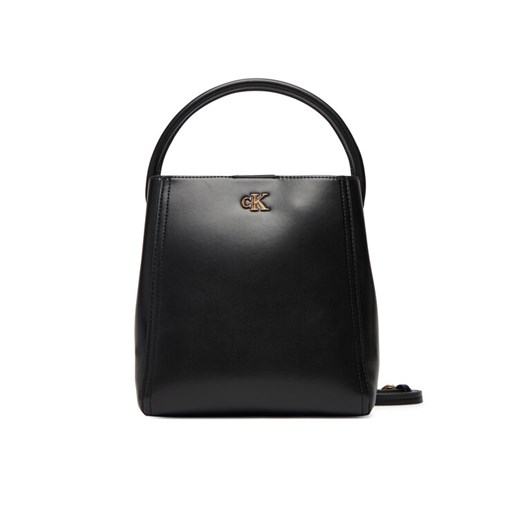 Torebka Calvin Klein Ck Bucket With Strap LV04F3174G Czarny ze sklepu eobuwie.pl w kategorii Torby Shopper bag - zdjęcie 185532245