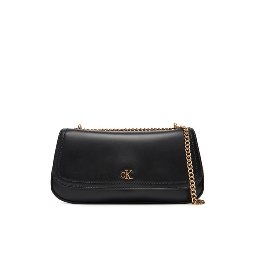 Torebka Calvin Klein Ck Convertible Chain Small Bag LV04F3172G Czarny ze sklepu eobuwie.pl w kategorii Kopertówki - zdjęcie 185532358