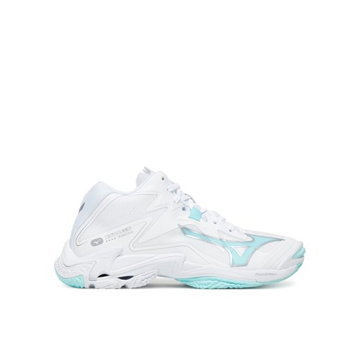Buty halowe Mizuno Wave Lightning Z8 Mid V1GC2405 Biały ze sklepu eobuwie.pl w kategorii Buty sportowe damskie - zdjęcie 185532365