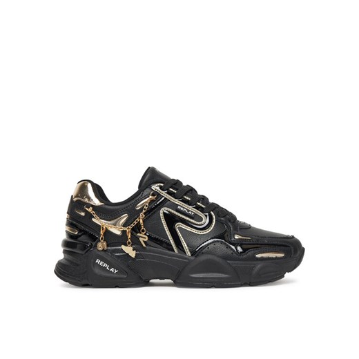 Sneakersy REPLAY GWS9N .000.C0013L Czarny ze sklepu eobuwie.pl w kategorii Buty sportowe damskie - zdjęcie 185532376
