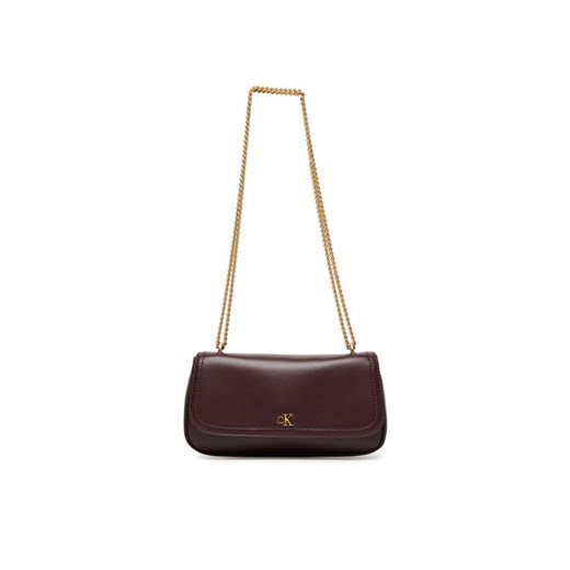 Calvin Klein Torebka Ck Convertible Chain Small Bag LV04F3172G Bordowy ze sklepu MODIVO w kategorii Kopertówki - zdjęcie 185533295
