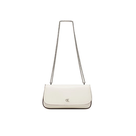 Calvin Klein Torebka Ck Convertible Chain Small Bag LV04F3172G Biały ze sklepu MODIVO w kategorii Kopertówki - zdjęcie 185533297
