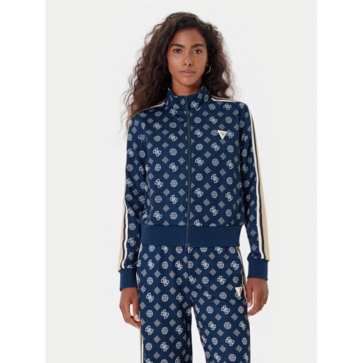 Guess Bluza V5YQ07 K0282 Granatowy Regular Fit ze sklepu MODIVO w kategorii Bluzy damskie - zdjęcie 185533305