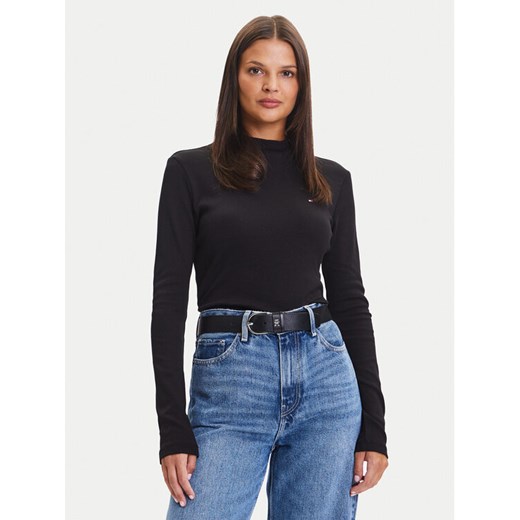 Tommy Hilfiger Sweter Cody WW0WW47307 Czarny Slim Fit ze sklepu MODIVO w kategorii Swetry damskie - zdjęcie 185533369
