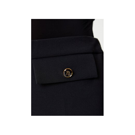 Elisabetta Franchi Spodnie materiałowe PA-120-56E2-V340 Czarny Regular Fit Elisabetta Franchi 38 MODIVO