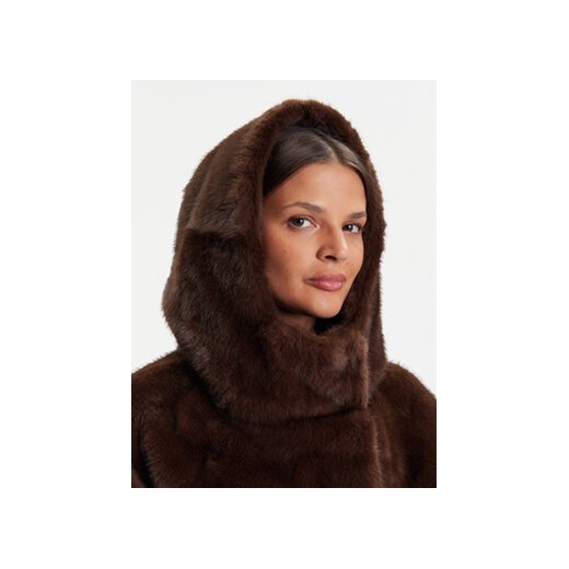 Kontatto Futro Scarlett GV103N Brązowy Regular Fit Kontatto S_M MODIVO