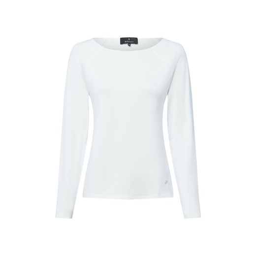 Monari Damska koszulka z długim rękawem Kobiety wiskoza écru jednolity - id: 783693-0002-00380 - marki Monari - 185534666 Monari Damska koszulka z długim rękawem Kobiety wiskoza écru jednolity ze sklepu vangraaf w kategorii Bluzki damskie - zdjęcie 185534666