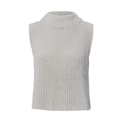 Monari Sweter damski Kobiety dzianina grubo tkana kitt jednolity ze sklepu vangraaf w kategorii Kamizelki damskie - zdjęcie 185534667