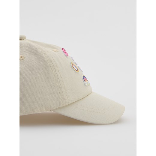 Reserved - Czapka z naszywkami Minnie Mouse - złamana biel Reserved 3-5 lat Reserved