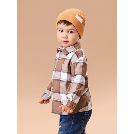 Sinsay - Bawełniana koszula w kratę - wielobarwny Sinsay 74 (6-9 m) Sinsay