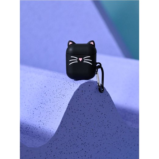 Sinsay - Etui na słuchawki AirPods 2 z motywem kota - czarny ze sklepu Sinsay w kategorii Dom - zdjęcie 185536005