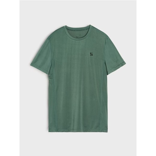 Sinsay - Koszulka sportowa SNSY PERFORMANCE - zielony ze sklepu Sinsay w kategorii T-shirty męskie - zdjęcie 185536066