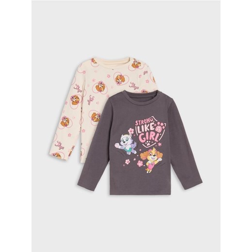 Sinsay - Koszulki z długimi rękawami 2 pack PAW Patrol - szary - id: 7614Z-90X - marki Sinsay - 185536089 Sinsay - Koszulki z długimi rękawami 2 pack PAW Patrol - szary ze sklepu Sinsay w kategorii Kaftaniki i bluzki - zdjęcie 185536089